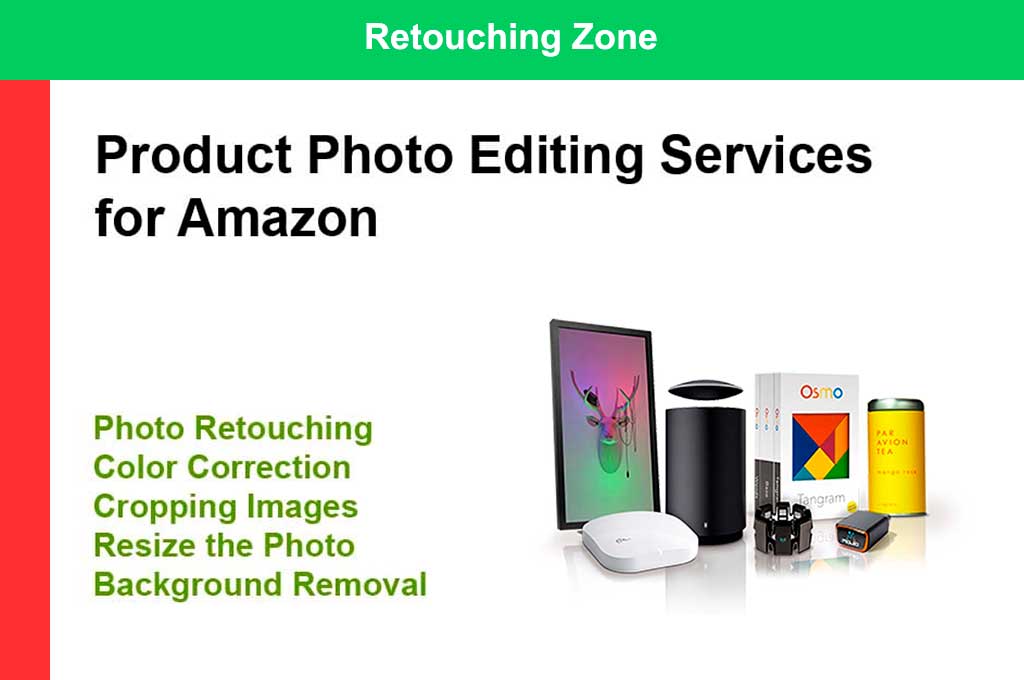 Product photo editing services for Amazon