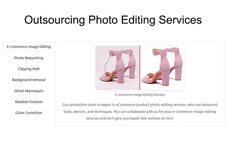 Outsourcing Product Photo Editing Service