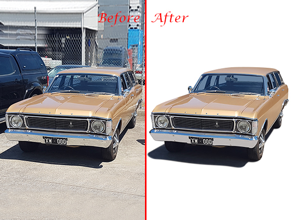 Automotive photo retouching services