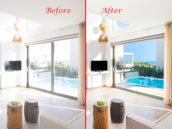 Real estate photo retouching services