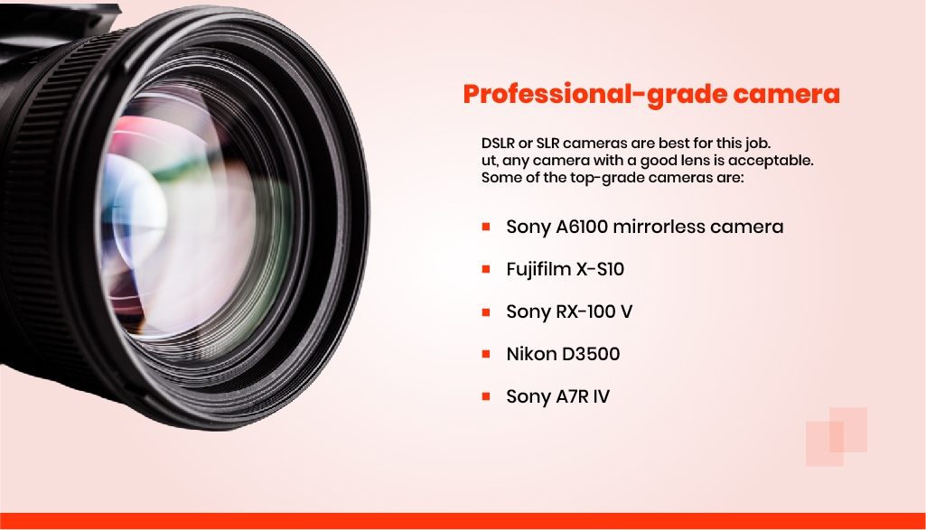 Professional-grade camera