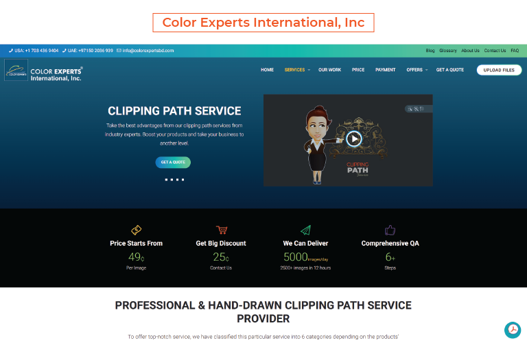 Top 5 Clipping Path Service Providers in USA 04. Color Experts International, Inc.