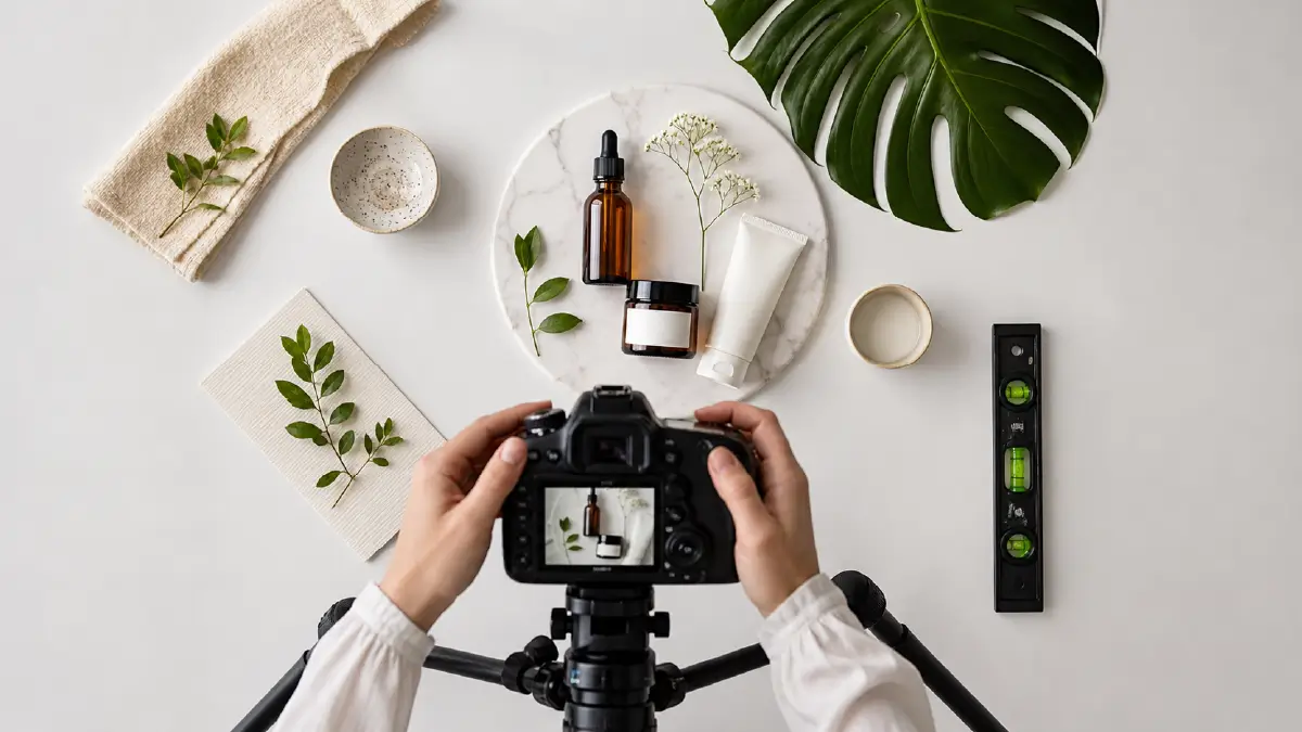 A Complete Guide to E-Commerce Product Photography (2026): Tips, Equipment & Editing Shoot Flat Lays for Social-First Content