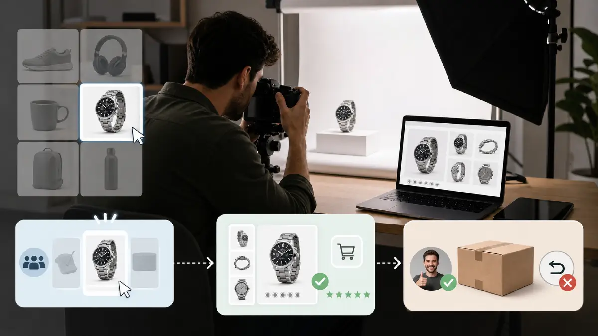A Complete Guide to E-Commerce Product Photography (2026): Tips, Equipment & Editing Why Better Product Photography Drives More Sales