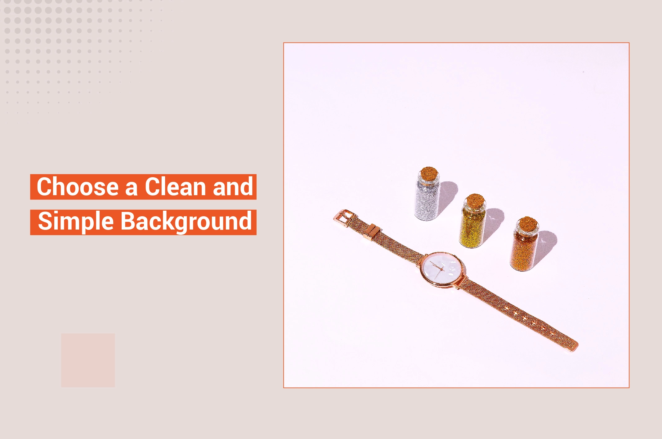 Simple Background use in E-commerce Photo Retouching