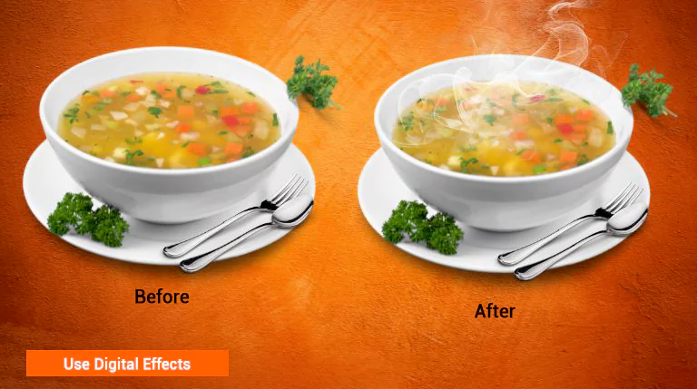 Food Photography Editing Tips: Making Products Look Irresistibly Delicious Use Digital Effects