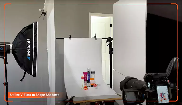 Utilize V-Flats to Shape Shadows
