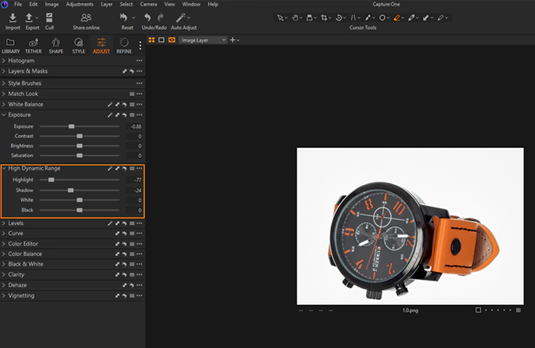 Enhance Shadows and Highlights 