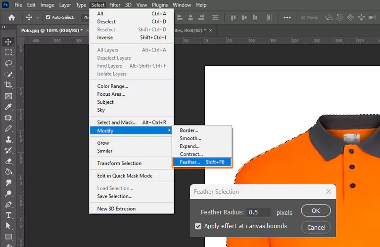Tricks and Tips While Clipping Path on Images Apply a Subtle Feather