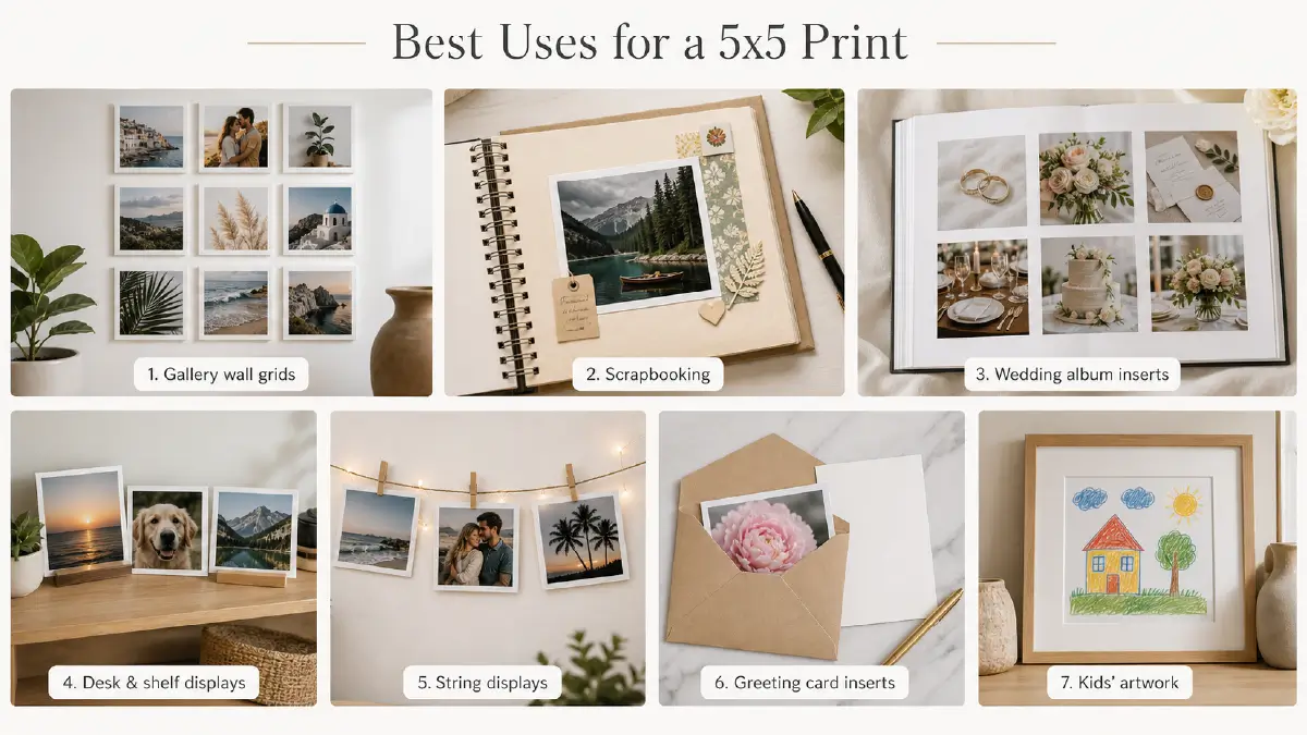 How Big is a 5x5 Photo Size: A Comprehensive Guide to Resolution, Size, Uses, and Edits Best Uses for a 5×5 Print