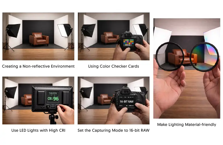 Color Correction for Furniture Photography: Expert Tips for Accurate Colors Furniture Photography Pre-production To-dos for Accurate Colors