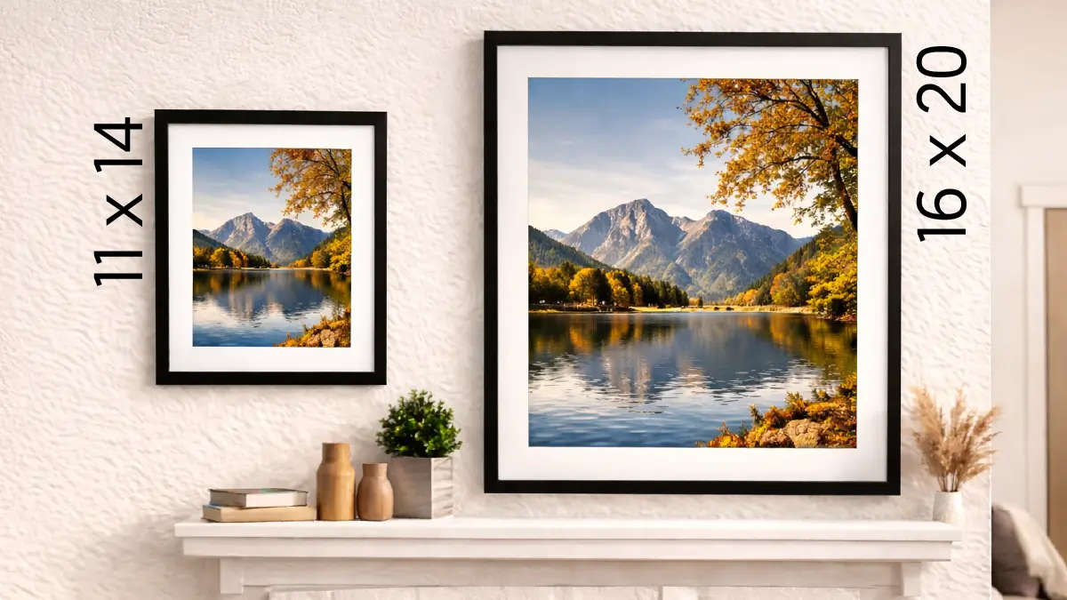 How Big Is an 11x14 Photo? Dimensions, Pixels, and CM 11x14 vs 16x20 Size Difference