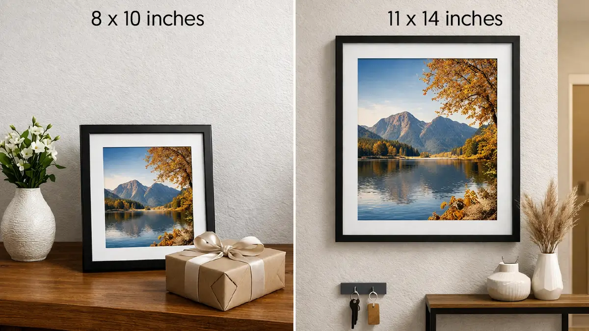 How Big Is an 11x14 Photo? Dimensions, Pixels, and CM 8x10 vs 11x14 Photo Size Comparison