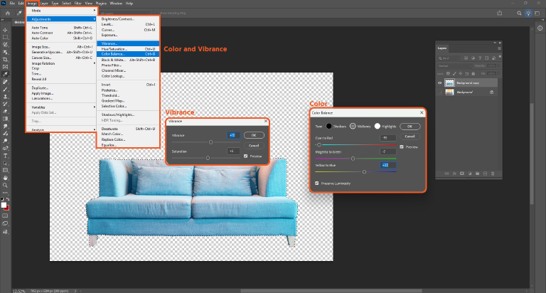 Color Correction for Furniture Photography: Expert Tips for Accurate Colors Step 2 | Do the white balance
