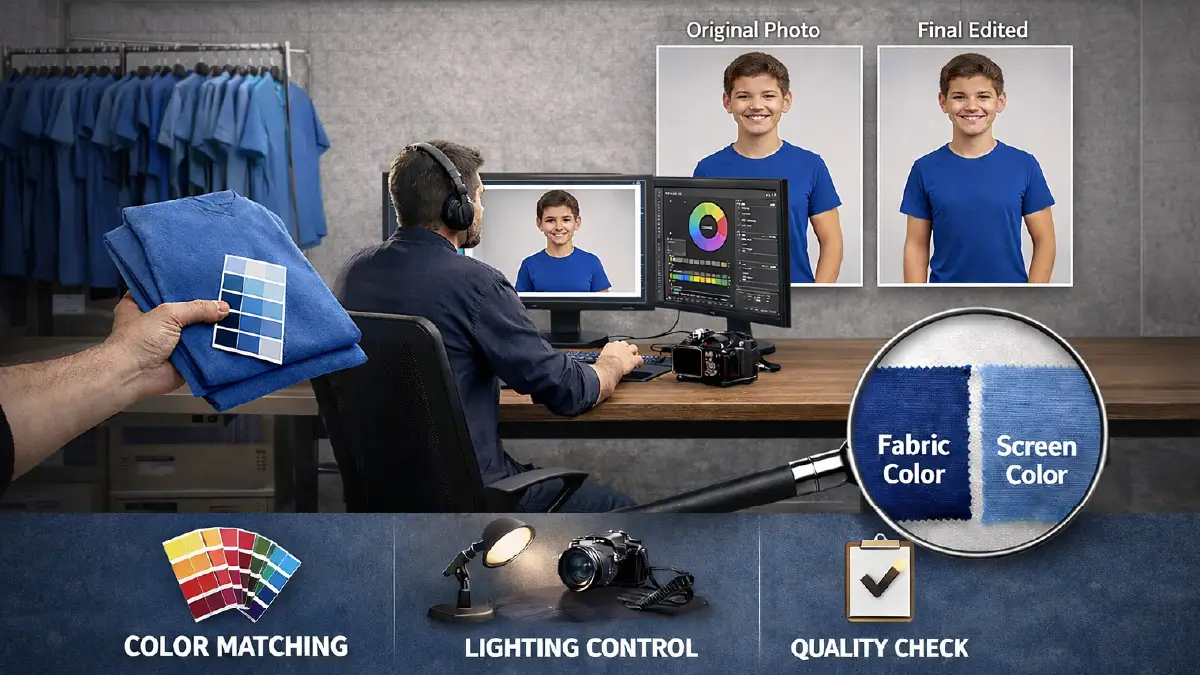 How Apparel Brands in USA Use Photo Editing to Reduce Product Returns in 2026 Matching the Original Color and Using Lighting Correctly