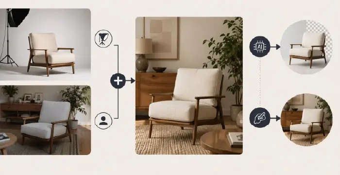Furniture Staging and Photo Editing: Digital Staging Trends for Online Retailers Why Brands Blend Studio Images With UGC