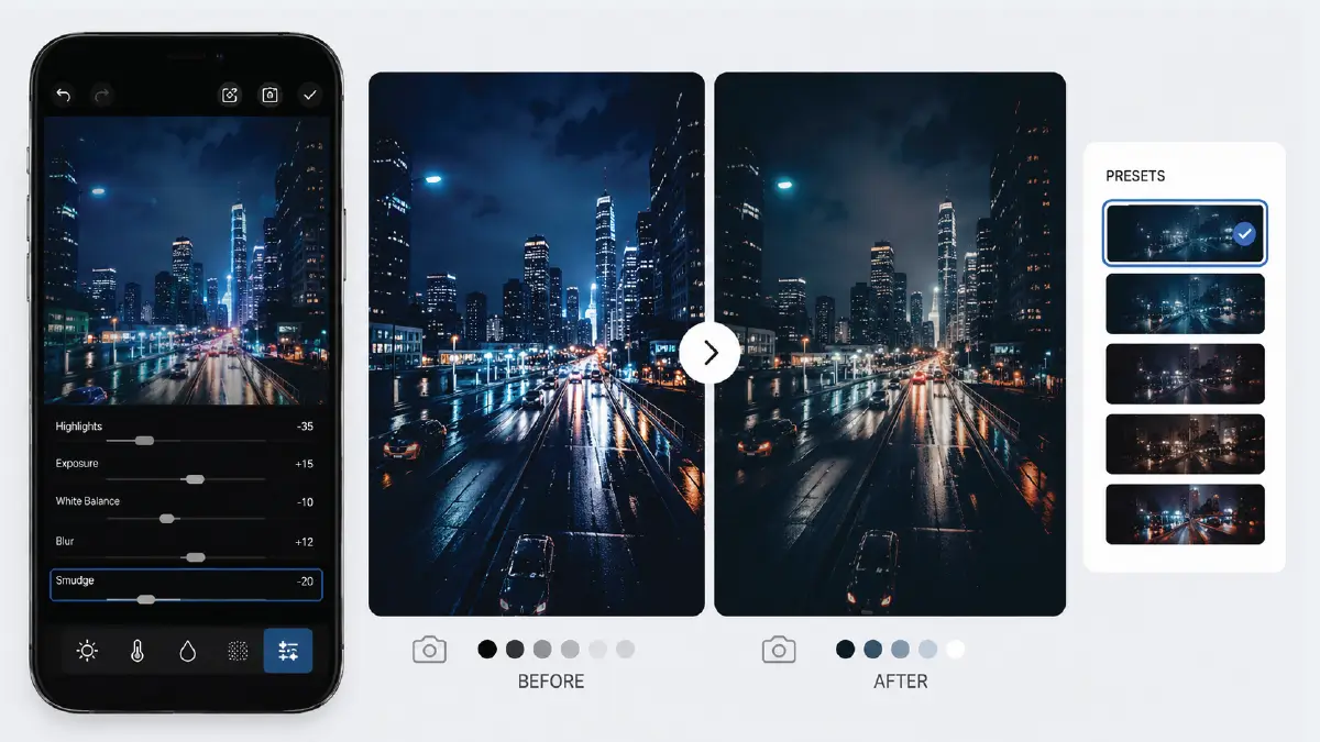 iPhone Photo Edit Settings Formula: Copy-Ready Values for TikTok, Instagram, Night, and More Using Filters and Presets to Achieve the Formula