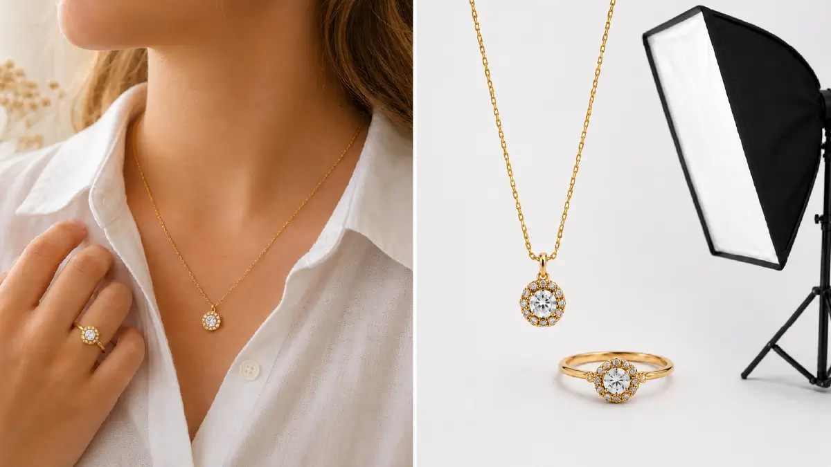 Jewelry Photography Lighting and Editing Guide for Etsy and Shopify Sellers 2026 Natural Light vs Artificial Light for Jewelry