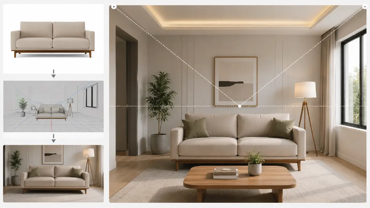 How Furniture Brands Can Reduce Returns with Professional Photo Editing Staging Furniture (3D View) in Lifestyle Shots