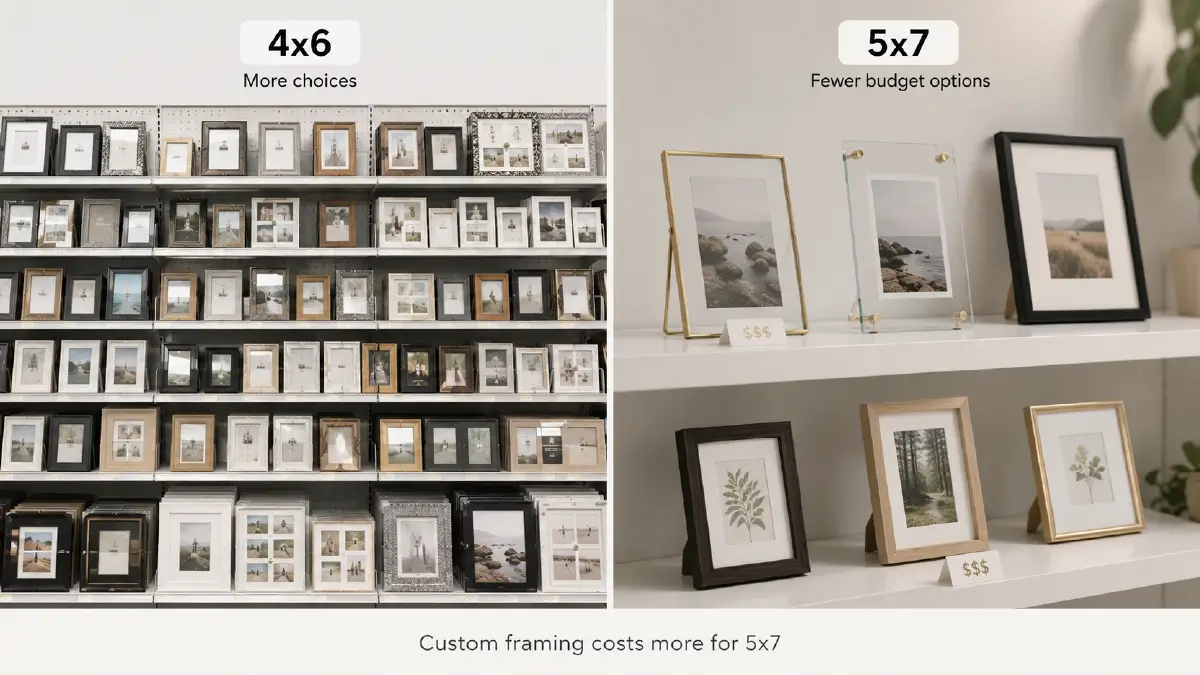 4x6 vs 5x7 Photo Size: Which One Should You Choose? Frame Availability: A Practical Reality Check