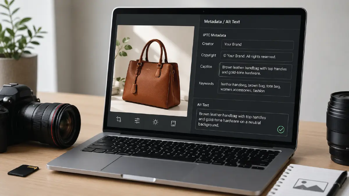 Ecommerce Photo Editing Checklist: 14 Steps to Perfect Product Images Adding alt text and metadata properly