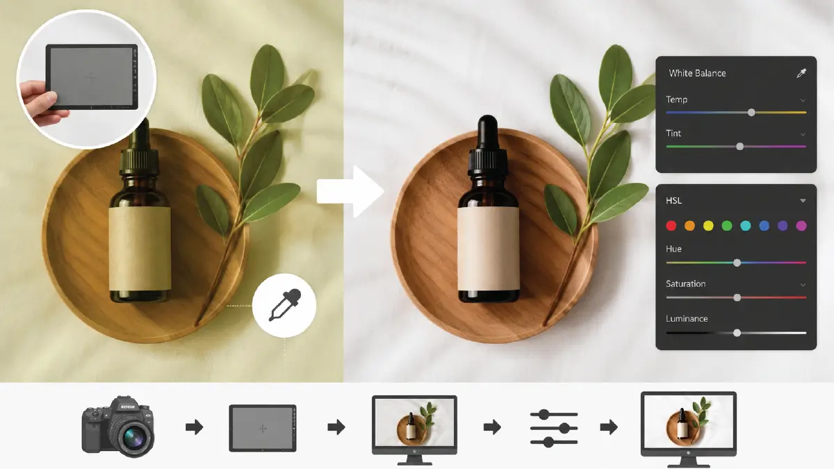 Ecommerce Photo Editing Checklist: 14 Steps to Perfect Product Images White balance and color grading