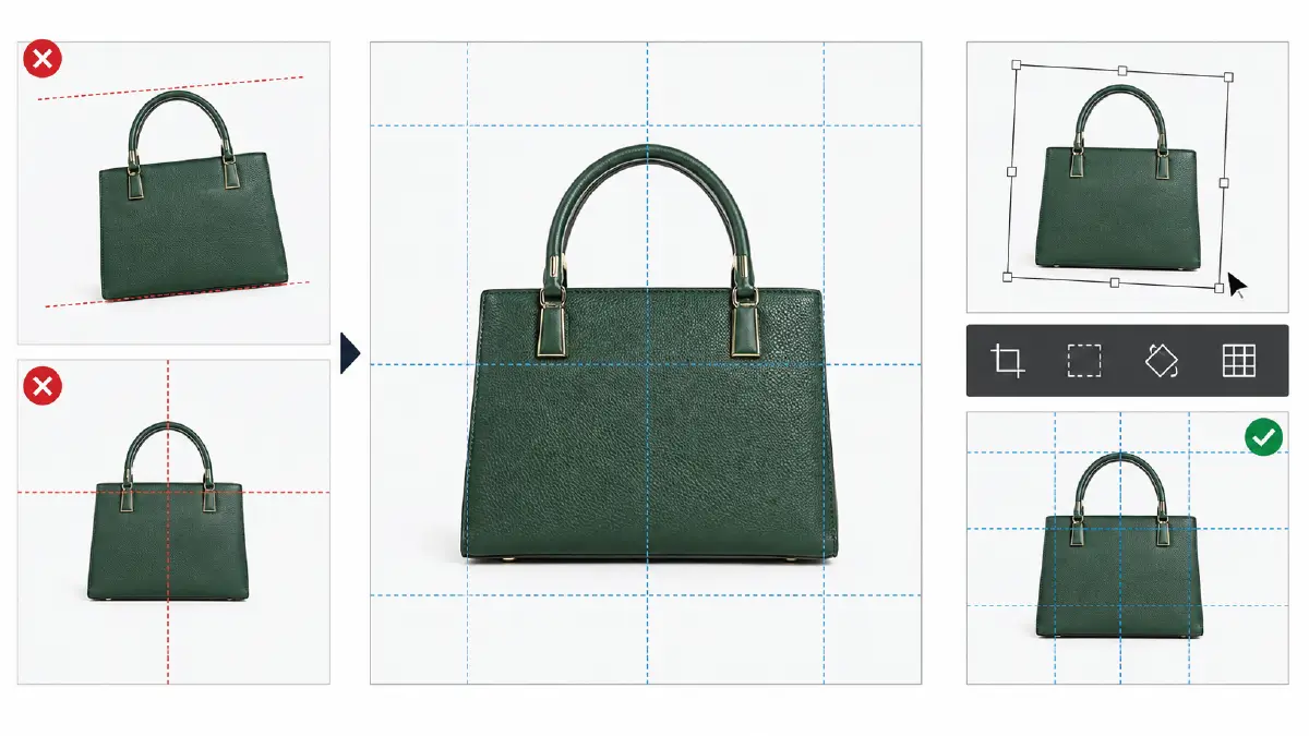 Ecommerce Photo Editing Checklist: 14 Steps to Perfect Product Images Alignment, centering, and orientation