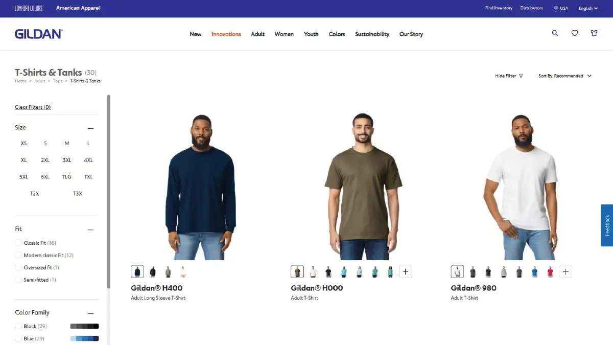 7 All-Time Famous T-shirt Brands That Can Be Inspirations for Your Apparel eCommerce Gildan