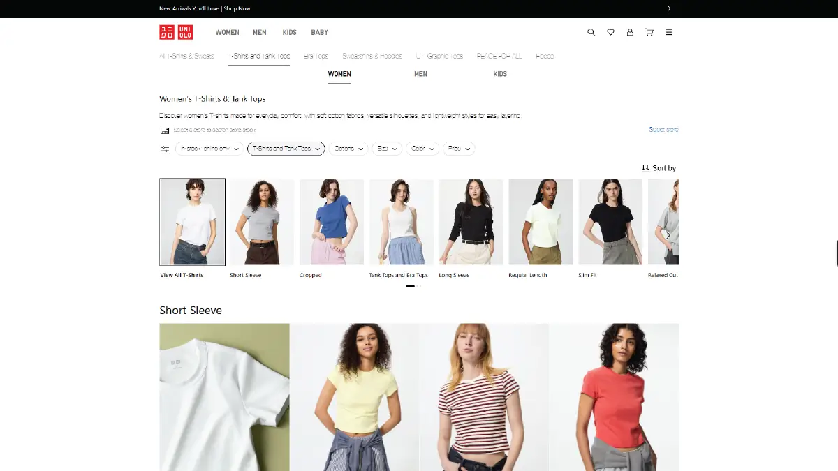 7 All-Time Famous T-shirt Brands That Can Be Inspirations for Your Apparel eCommerce Uniqlo