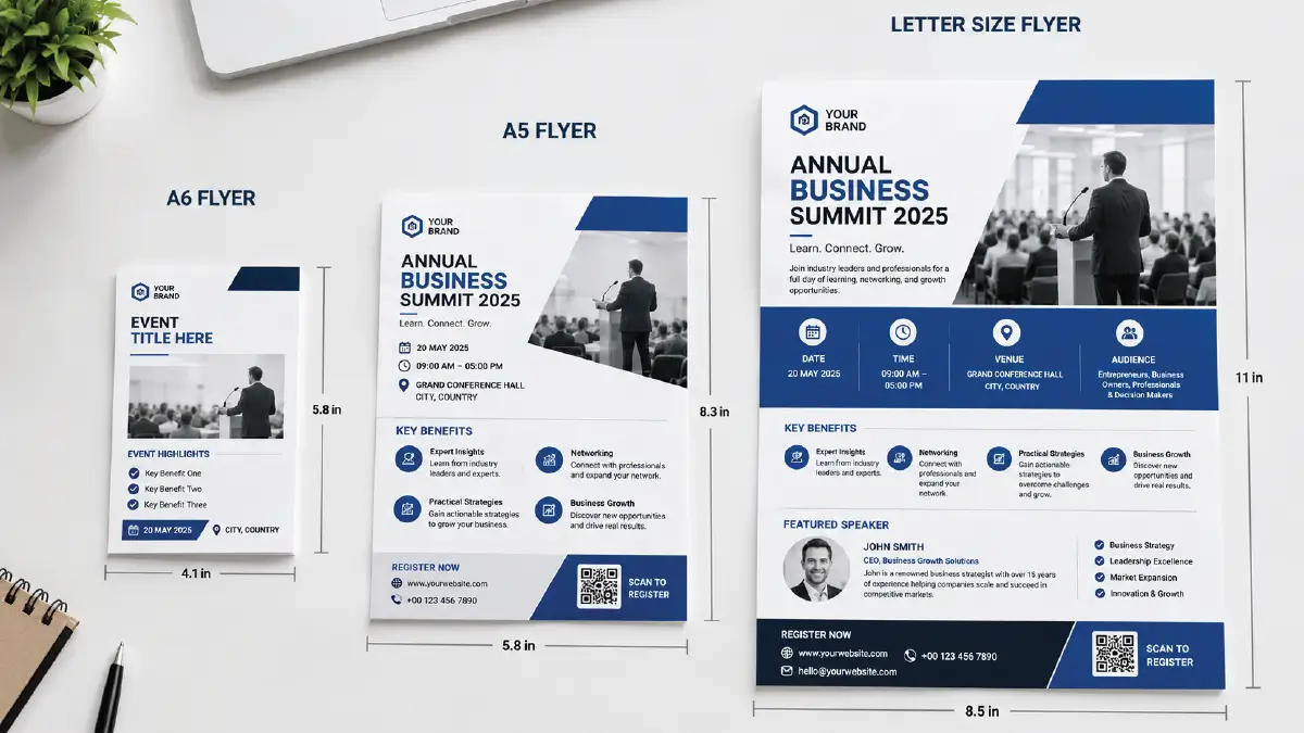 What Is the Standard Flyer Size for Digital and Print Campaigns How dense is the flyer content?