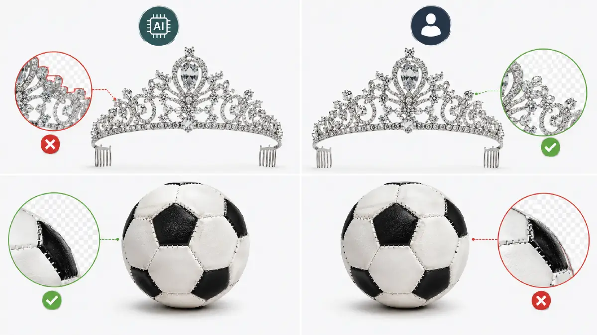 Can AI Edit Product Photos Better Than Humans? What Works And What Still Needs Experts AI or Human Who Is Good at Creating Clipping Paths