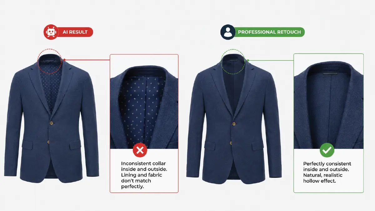 Can AI Edit Product Photos Better Than Humans? What Works And What Still Needs Experts Can AI Give a Human-Like Touch in the Ghost Mannequin Effect