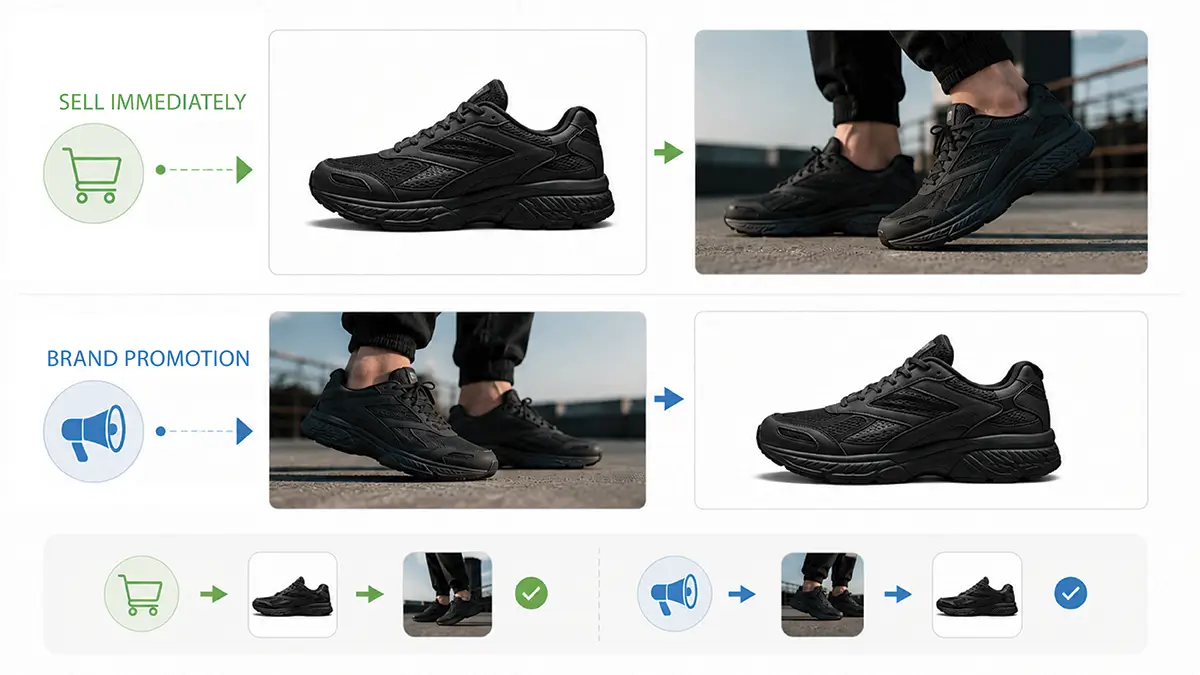 On-Foot vs White Background Shoe Images: What Footwear Brands Need in 2026 Formula for Using Images Footwear Brands Can Follow