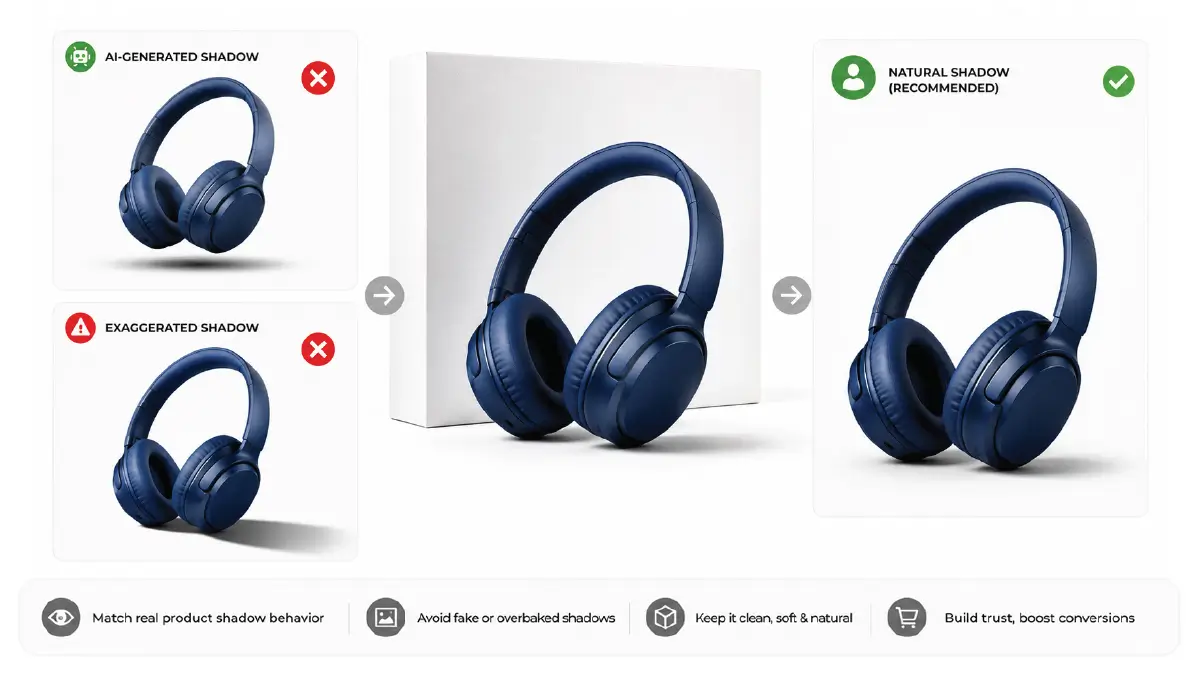 Can AI Edit Product Photos Better Than Humans? What Works And What Still Needs Experts Is AI Smart Enough to Perform Quality Shadow Creation